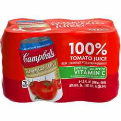Campbells Tomato Juice can x 6